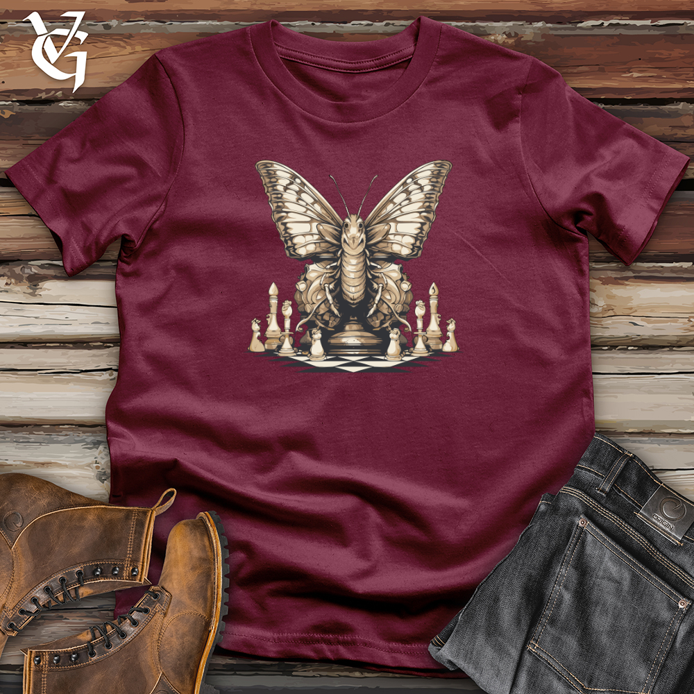 Moth Strategy Flutter Chess Checkmate Softstyle Tee