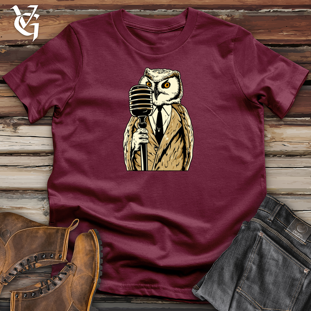 Retro Melodic Owl Softstyle Tee