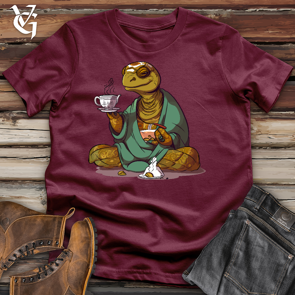 Turtle Tea Time Cotton Tee