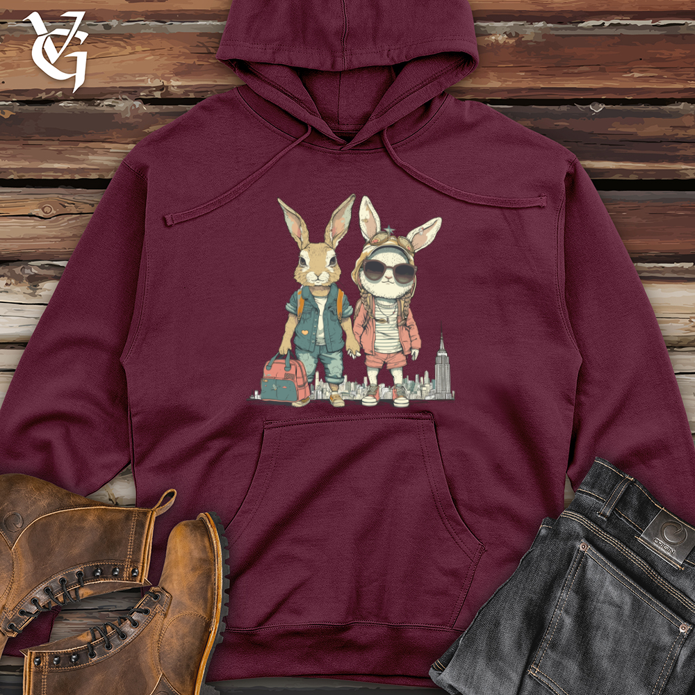 Bunnies Urban Adventure Midweight Hooded Sweatshirt