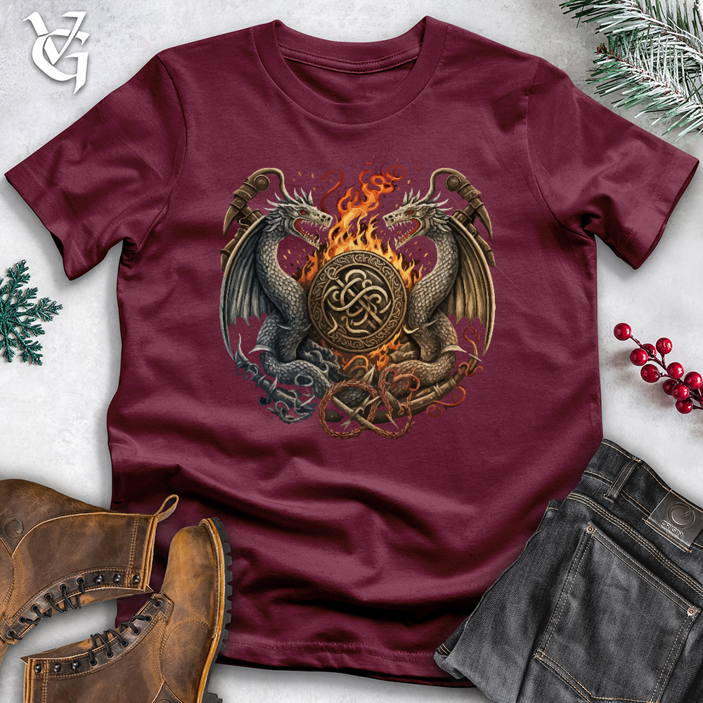 Flaming Dragons Cotton Tee