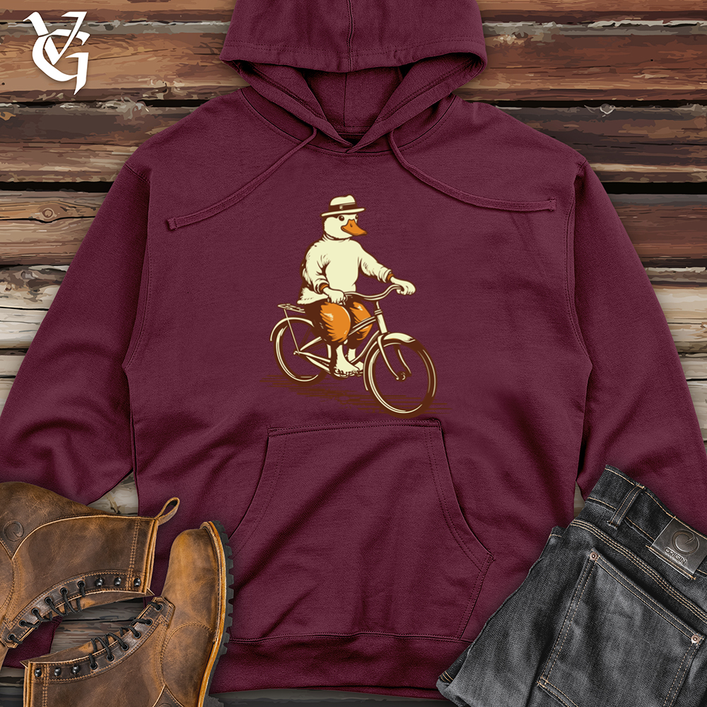 Vintage Quack Pedaler 01 Midweight Hooded Sweatshirt