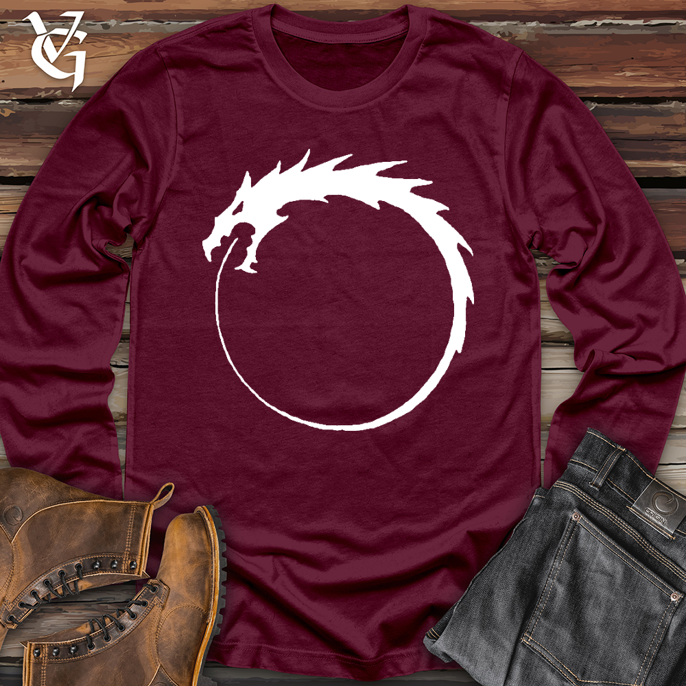 Dragon Circle White Long Sleeve