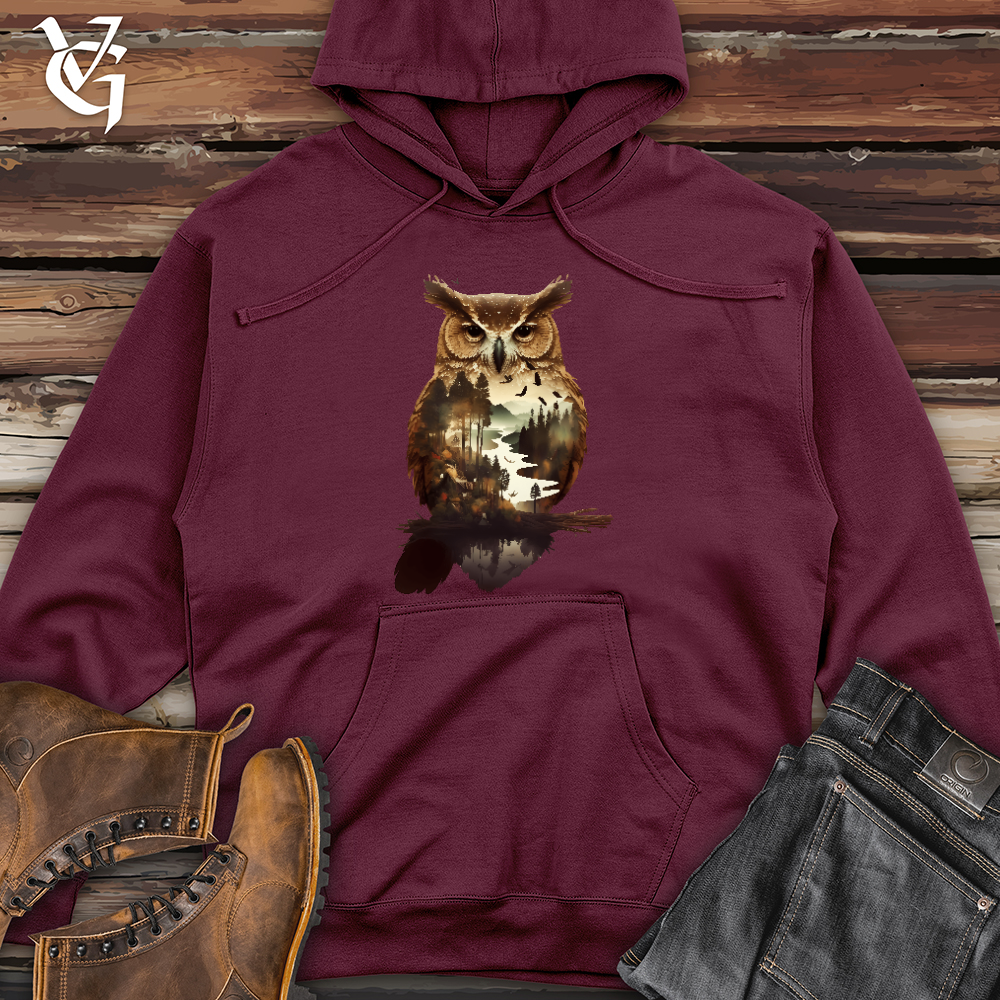 Owl of the River Midweight Hooded Sweatshirt
