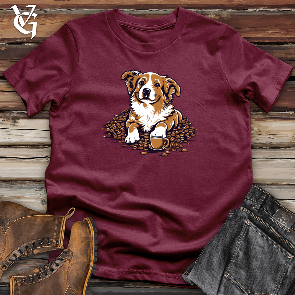 Vintage Coffee Corgi Softstyle Tee