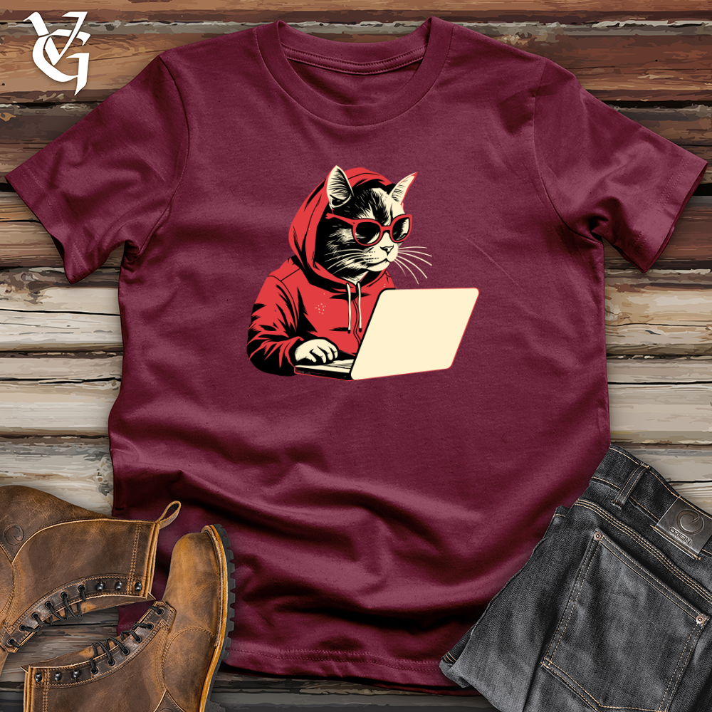 Retro Techy Cat Softstyle Tee