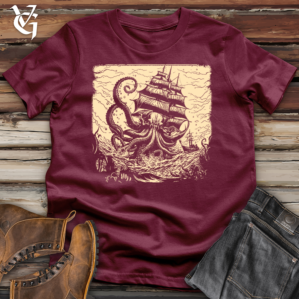 Kraken at Sea Softstyle Tee