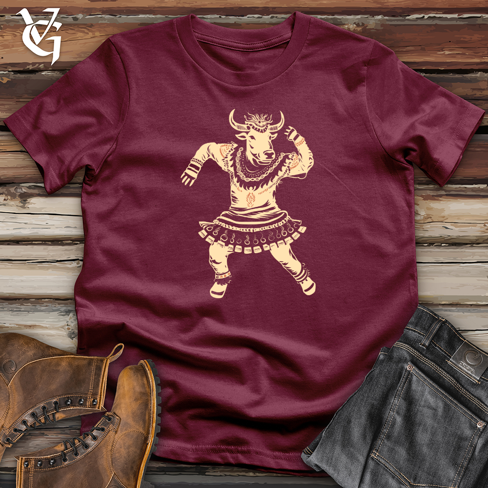 Cow Tribal Dance Softstyle Tee