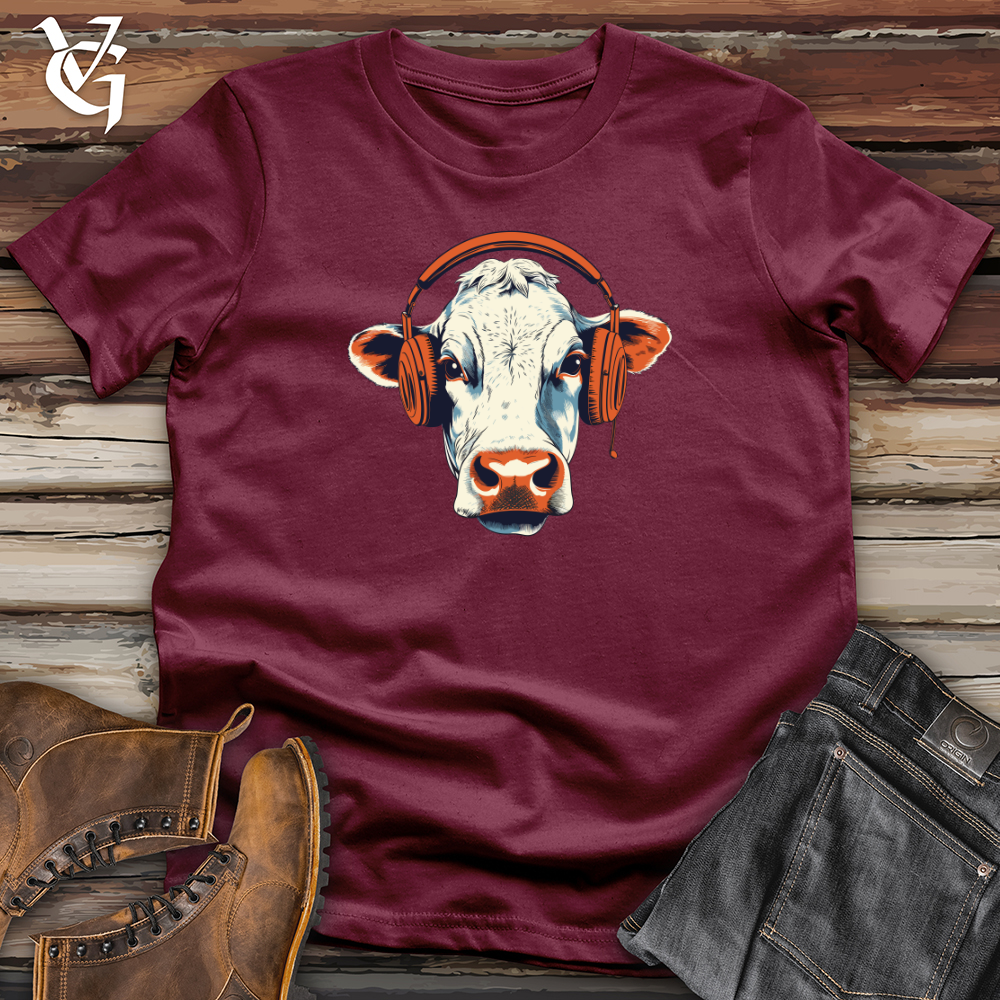 Cow Headphone Melody Vibes Softstyle Tee