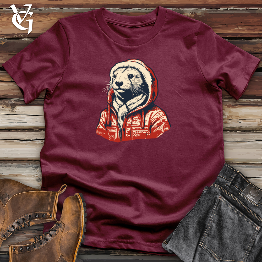 Retro Snuggly Otter Softstyle Tee