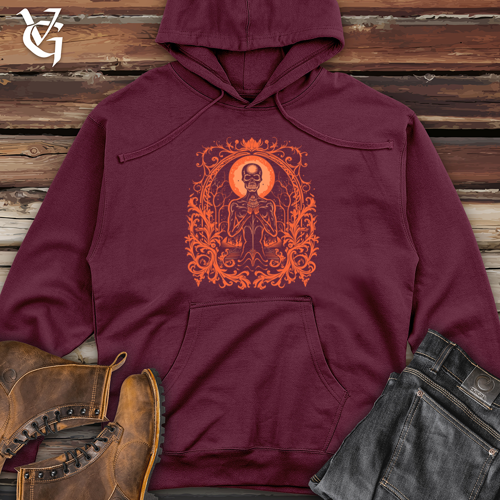 Enigmatic Peach Sorcerer Midweight Hooded Sweatshirt