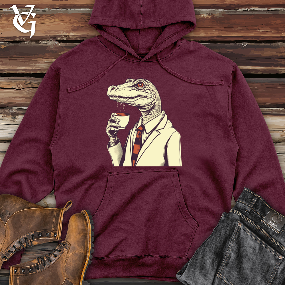 Coffeetime Lizard Tranquility Midweight Hooded Sweatshirt