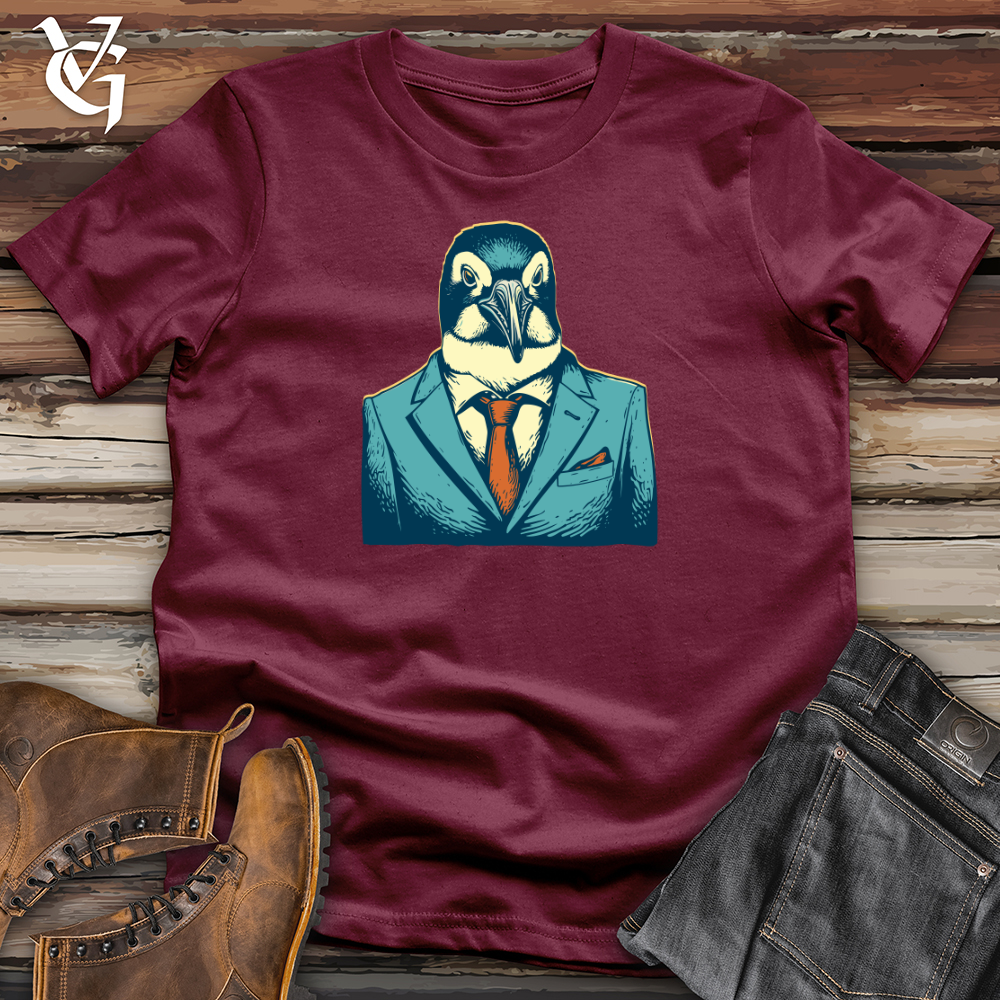 Retro Suited Penguin Softstyle Tee