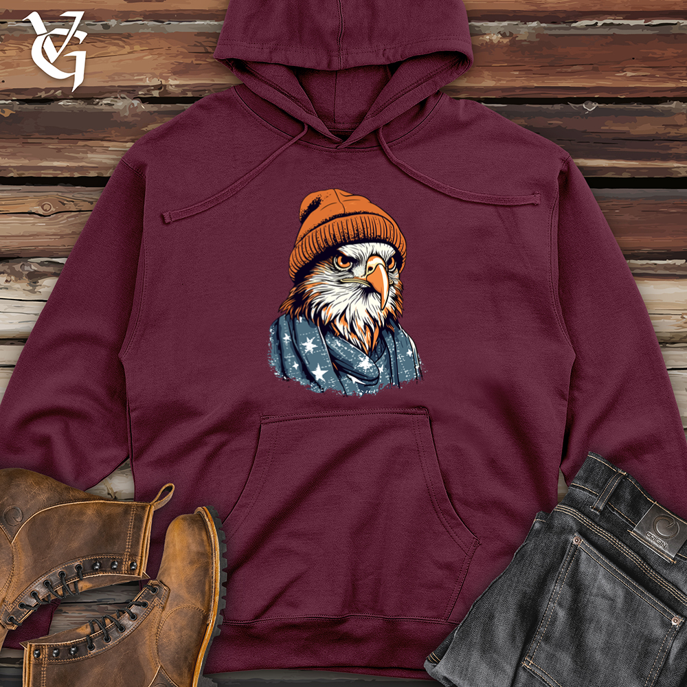 Patriotic Hawk Midweight Hooded Sweatshirt