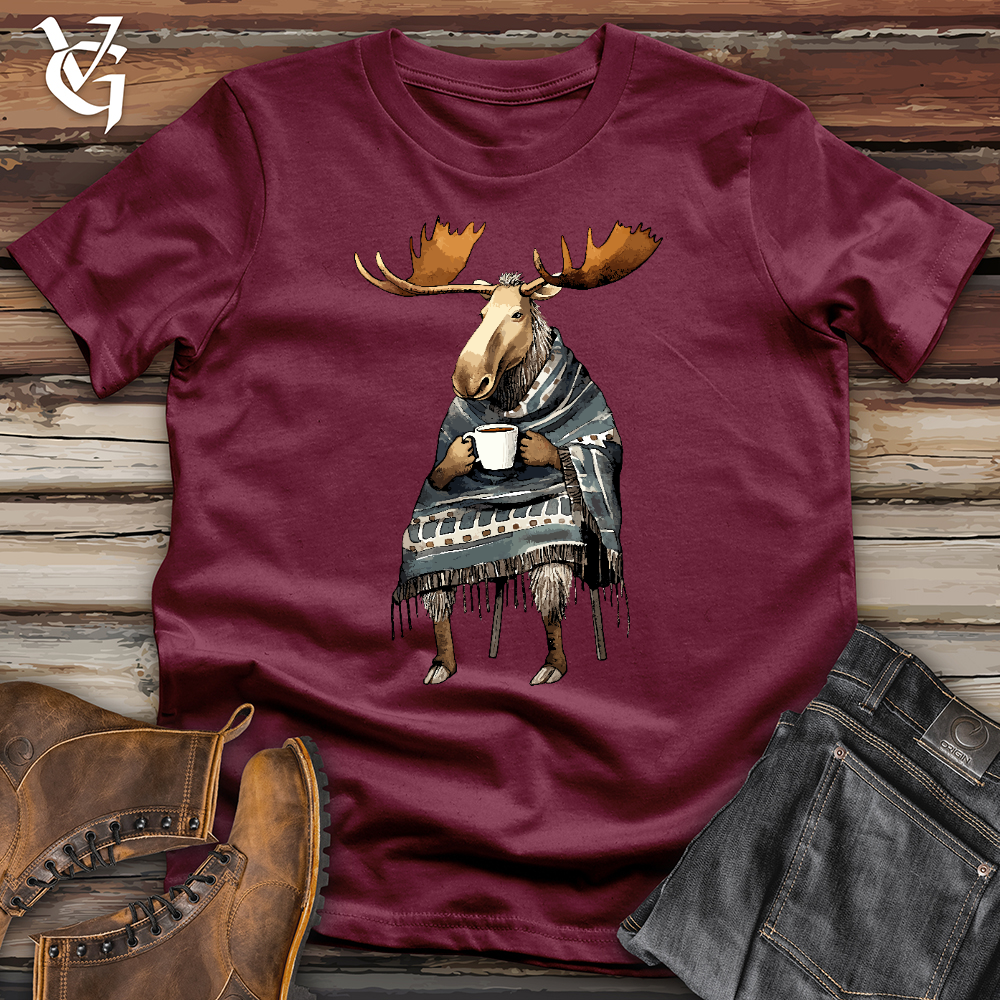 Coffee Drinking Moose Softstyle Tee