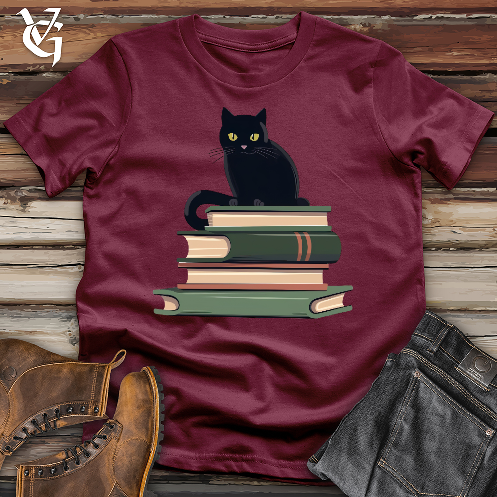 Cat Book Lover Softstyle Tee