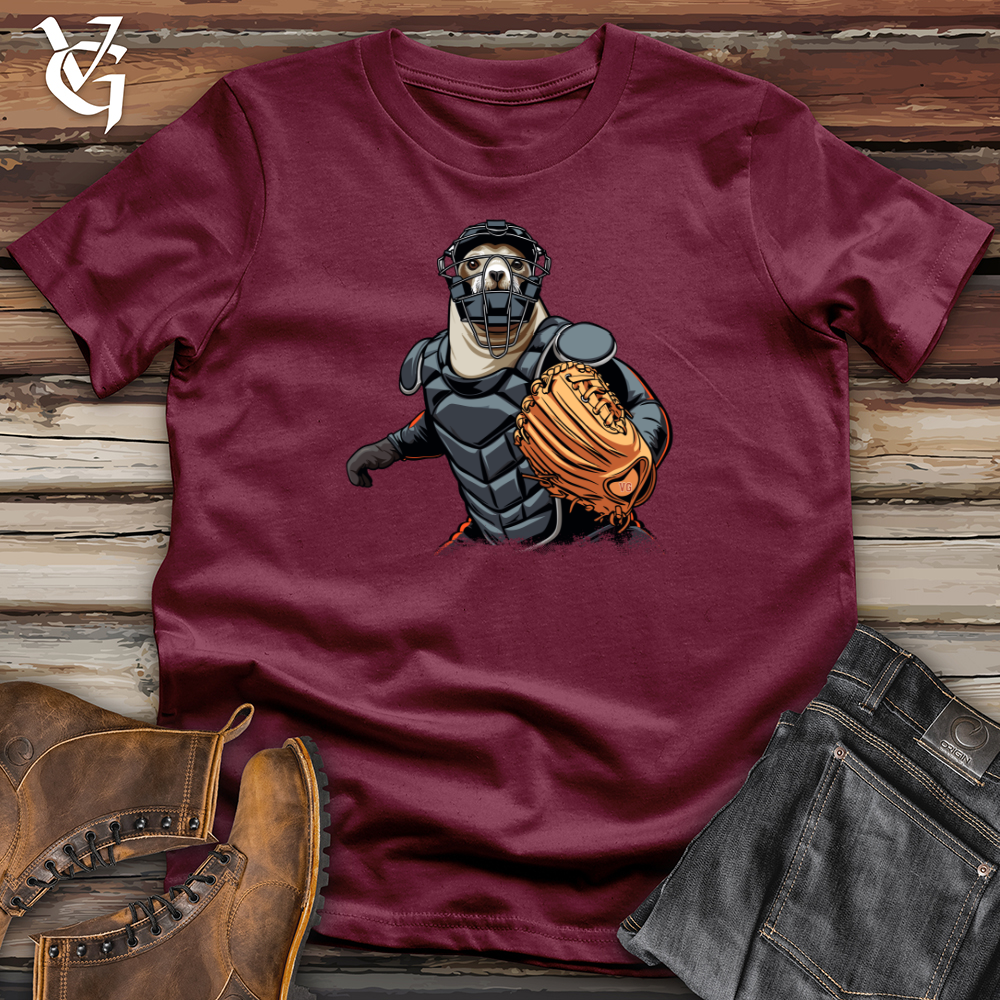Sloth Baseball Catcher Softstyle Tee