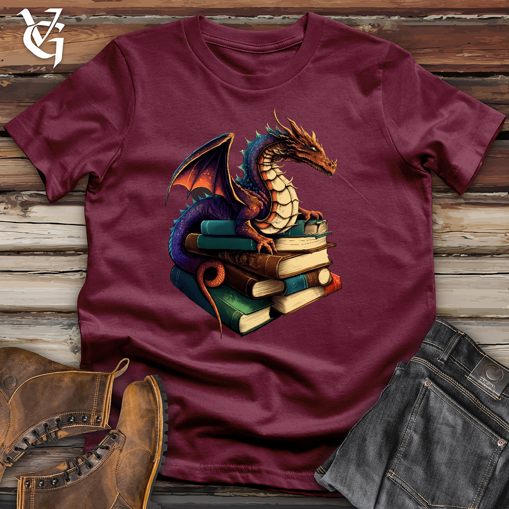 Dragon Book Hoarder Cotton Tee