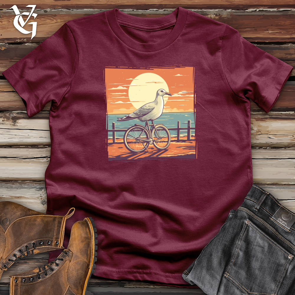 Sea Gull Boardwalk Bicycle Cruise Softstyle Tee