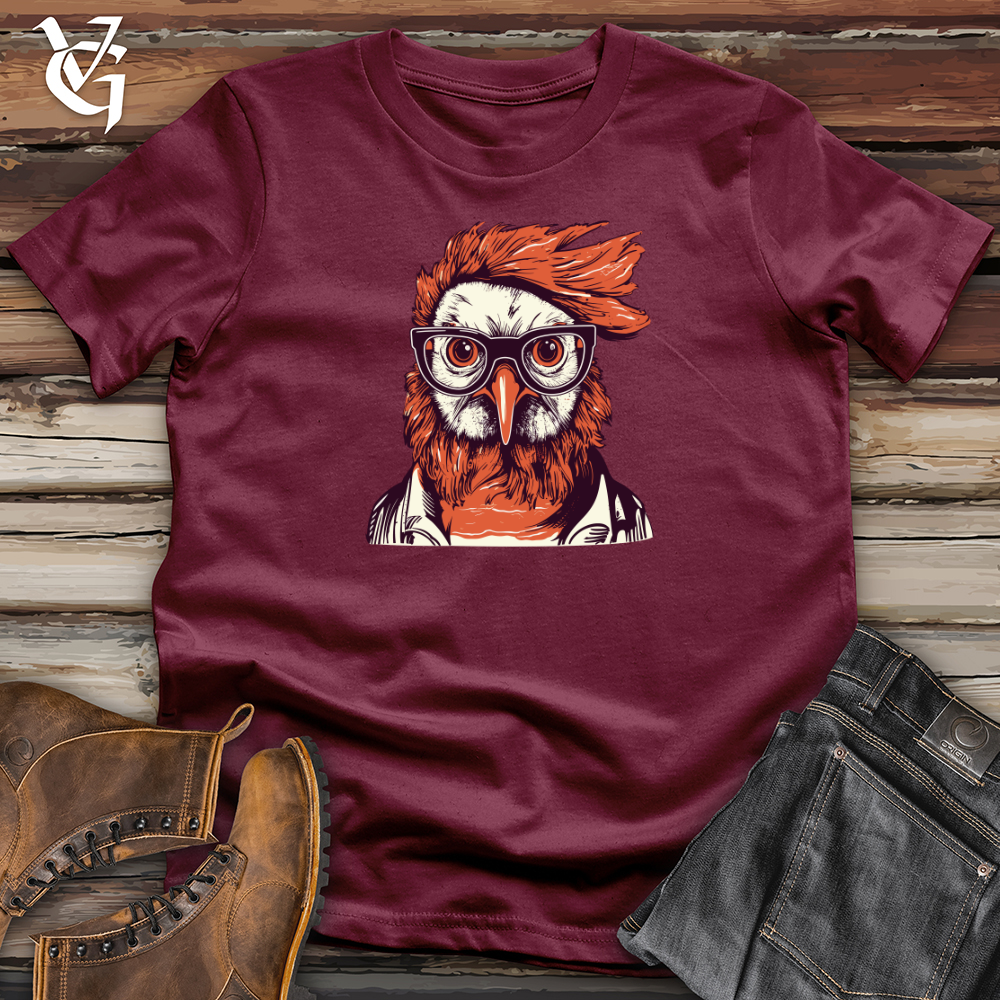 Red Hair Hipster Chicken Softstyle Tee
