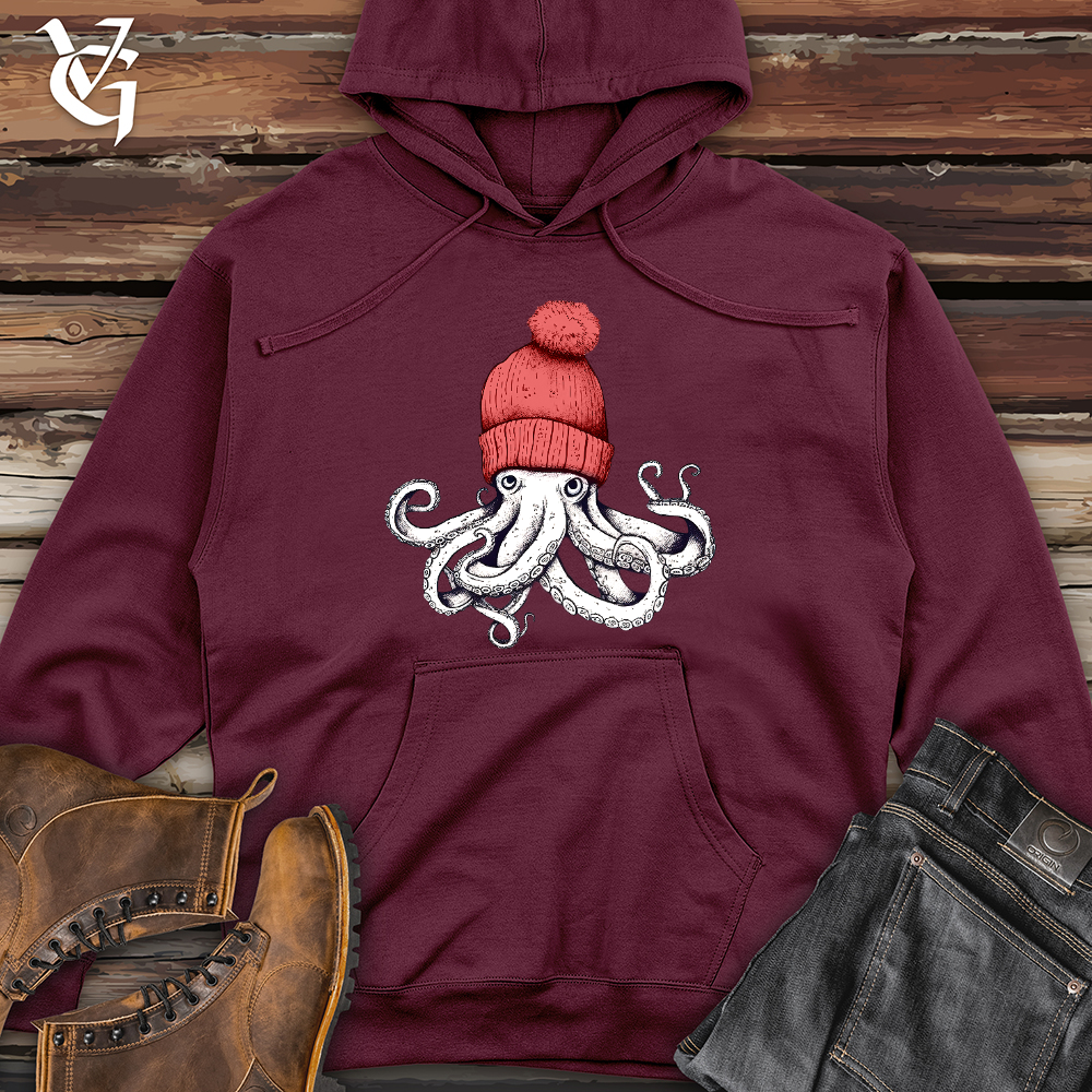 Octopus Chillin Midweight Hooded Sweatshirt