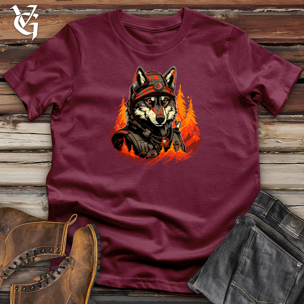 Firefighter Wolf Bravery Softstyle Tee