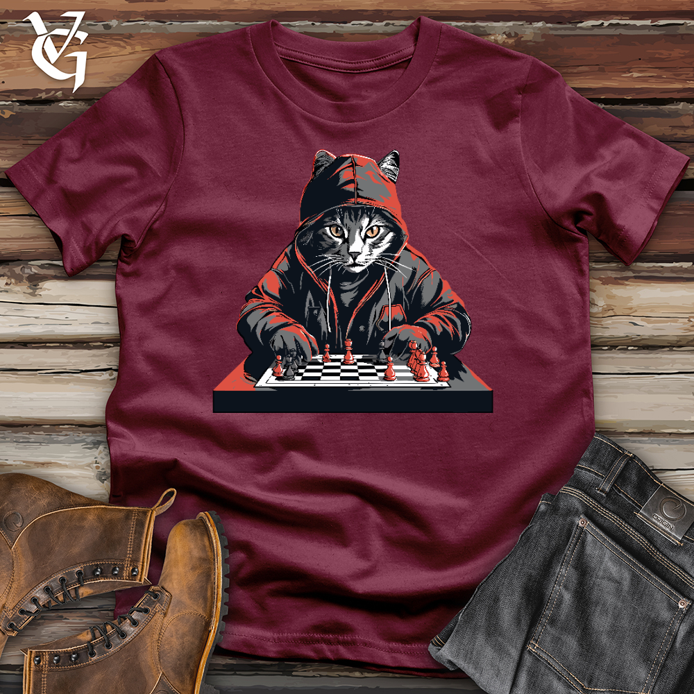 A Cat Playing Chess Softstyle Tee
