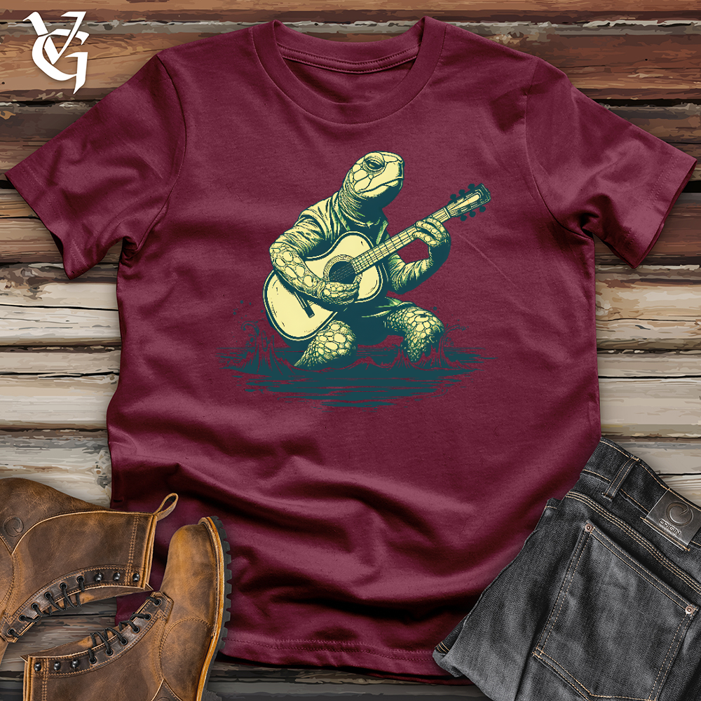 Turtle Playing Guitar Softstyle Tee