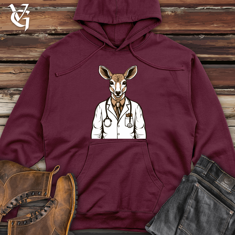Healing Antlers Midweight Hooded Sweatshirt