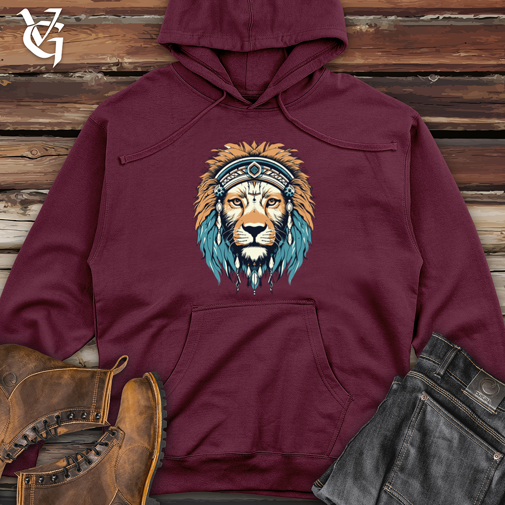 Vintage Eskimo Lion 01 Midweight Hooded Sweatshirt