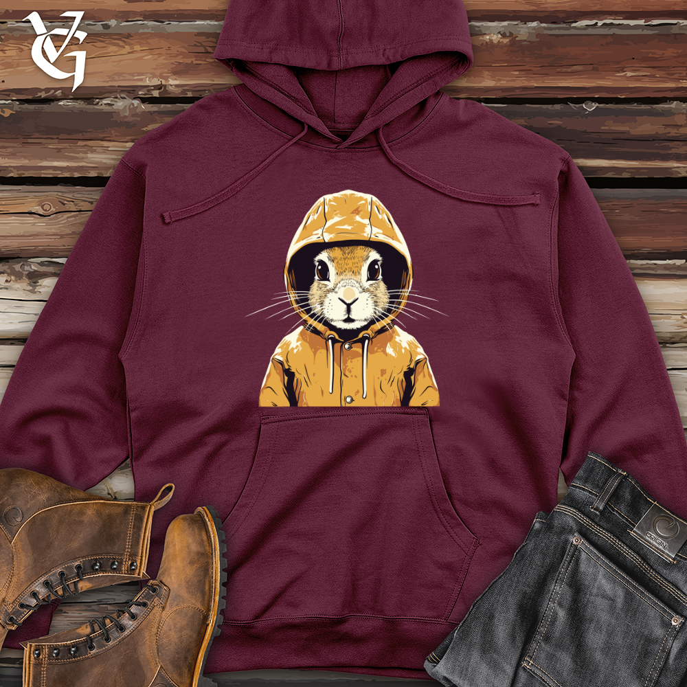 Rainy Rabbit Retro Midweight Hooded Sweatshirt