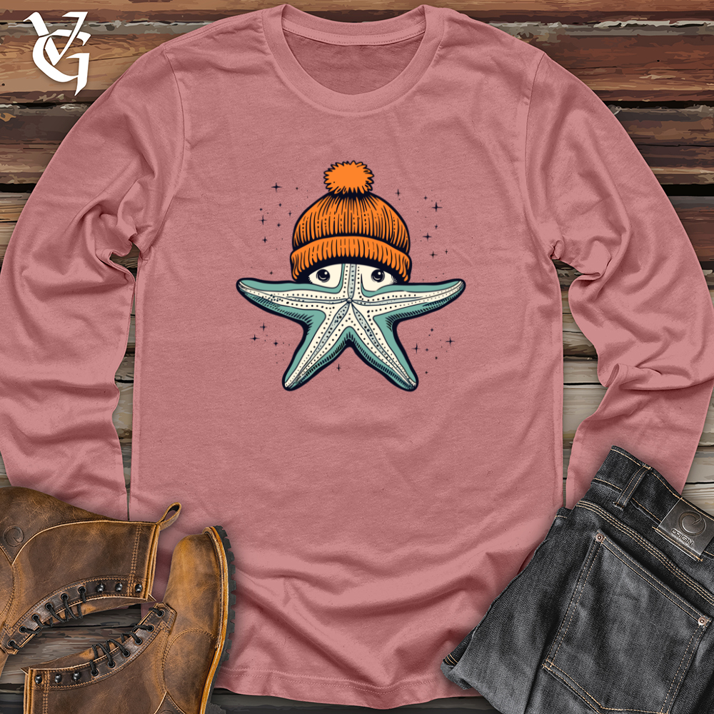 Retro Beanie Starfish Long Sleeve