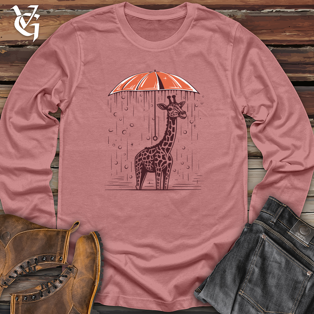 Vintage Rainy Giraffe Long Sleeve