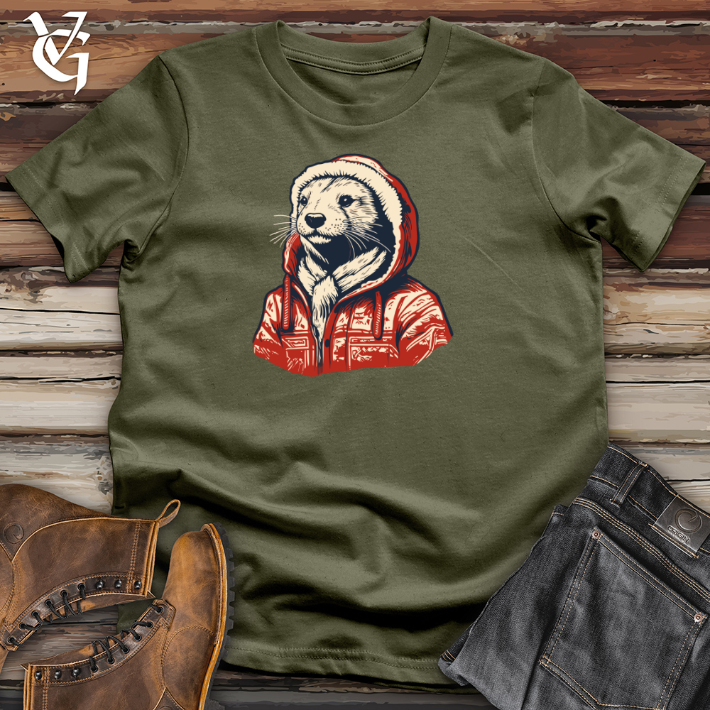 Retro Snuggly Otter Cotton Tee