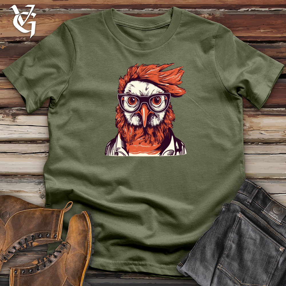 Red Hair Hipster Chicken Softstyle Tee