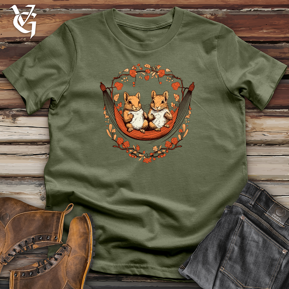 Squirrels Autumn Hammock Softstyle Tee