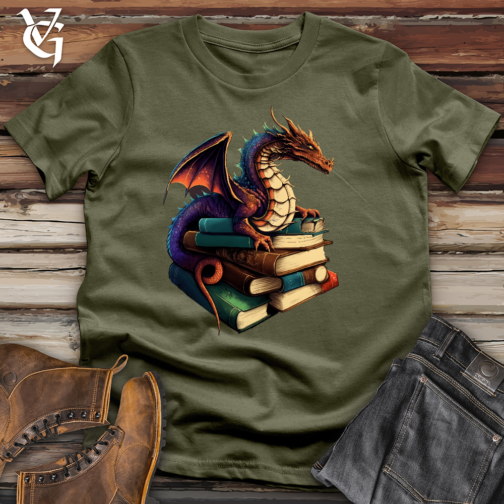 Dragon Book Hoarder Cotton Tee