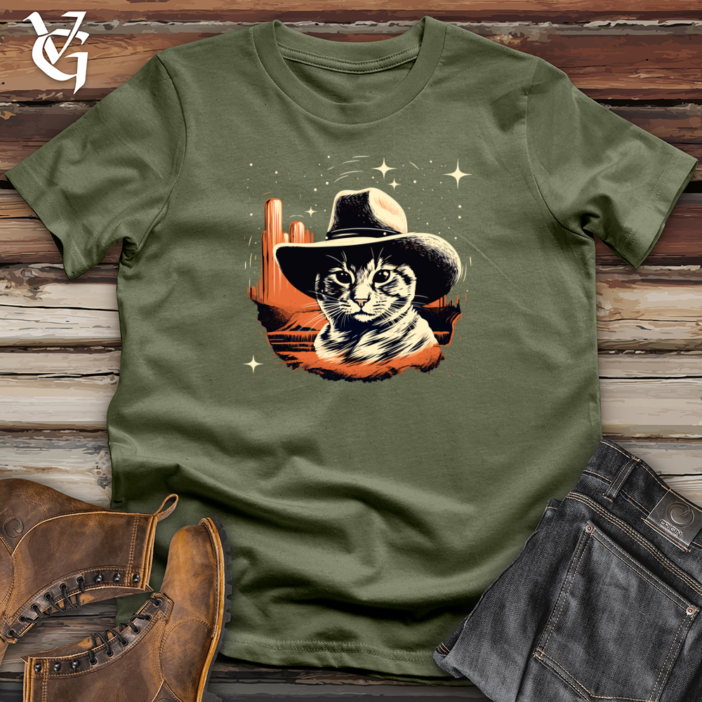 Space Cowboy Cat Adventure Softstyle Tee