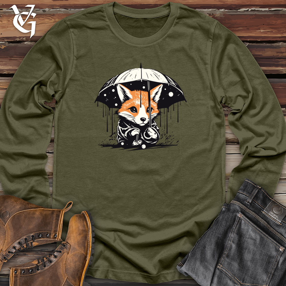 Retro Rainy Fox Long Sleeve