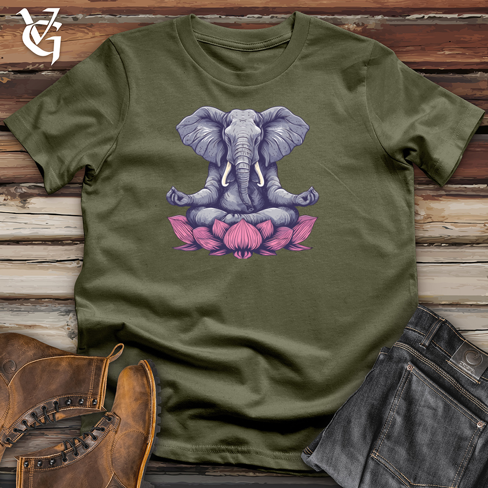 Elephant Lotus Harmony Cotton Tee