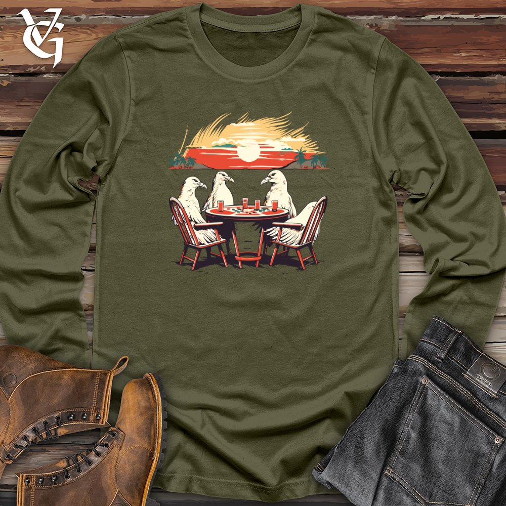 Vintage Poker Birds Long Sleeve