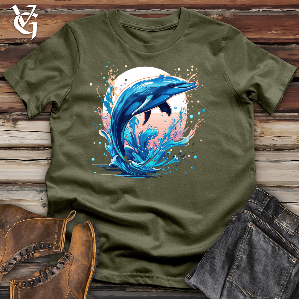 Serene Dolphin Cotton Tee