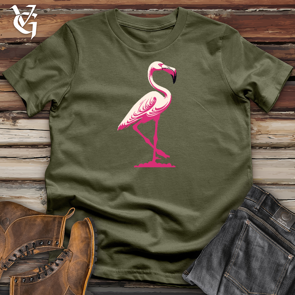 Graceful Flamingo Cotton Tee