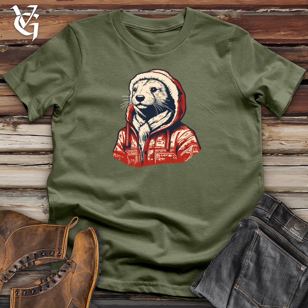 Retro Snuggly Otter Softstyle Tee