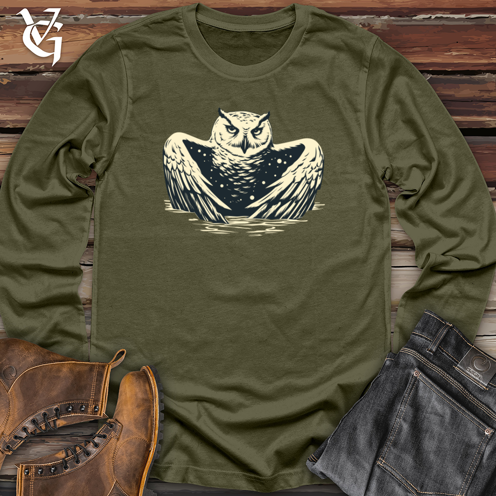 Retro Frosty Owl Long Sleeve
