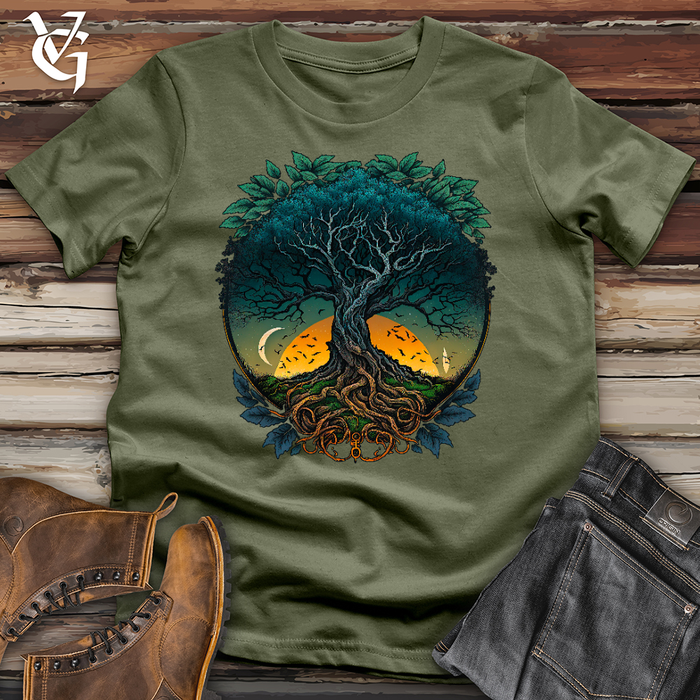 Sunset Yggdrasil Tree Softstyle Tee