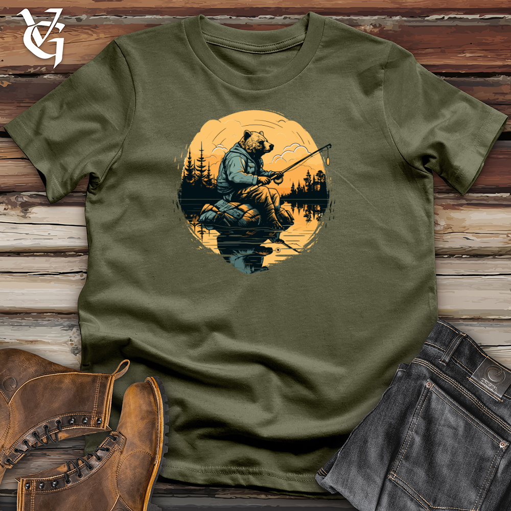 Bear Lakeside Fishing Cotton Tee