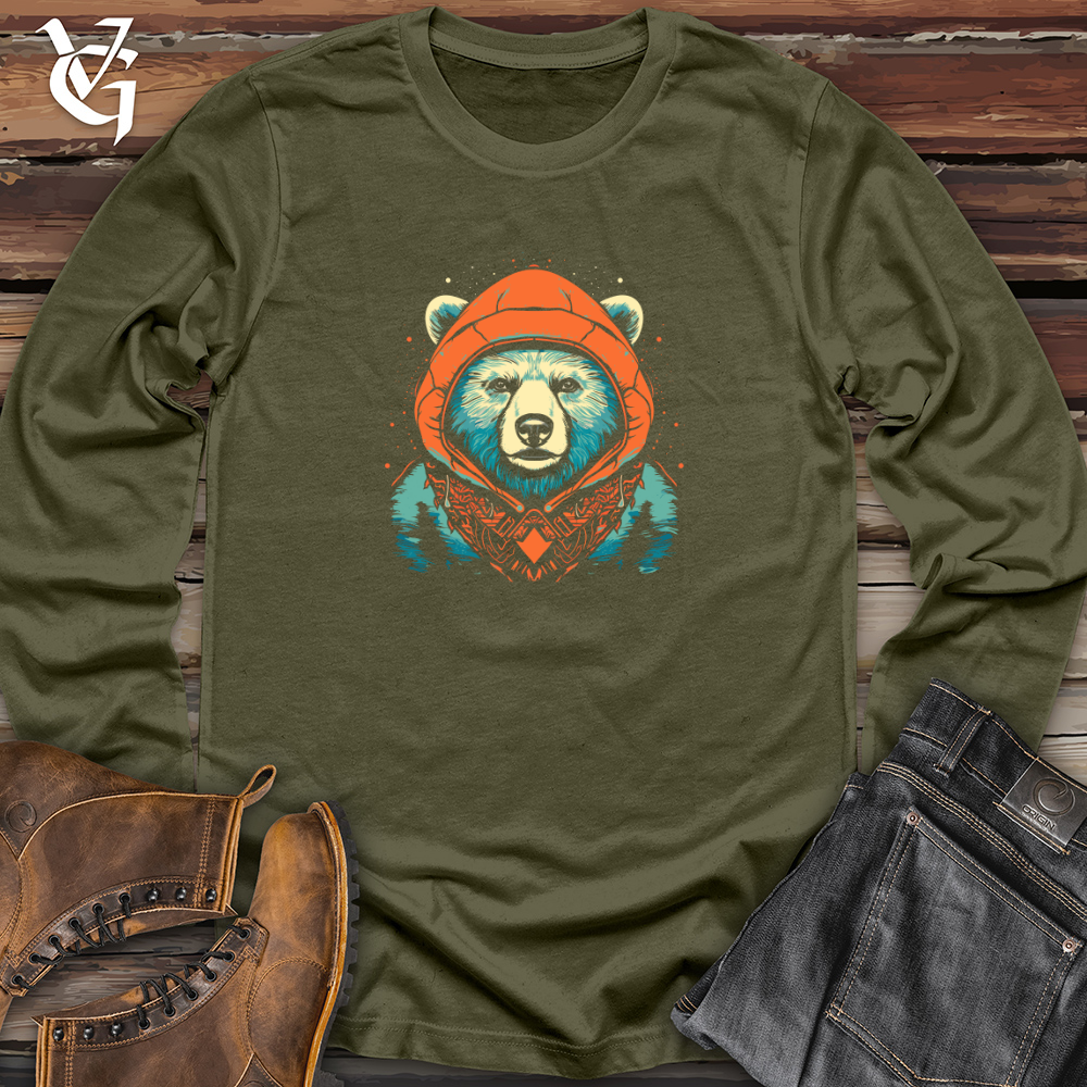 Retro Cosmic Beanie Bear Long Sleeve