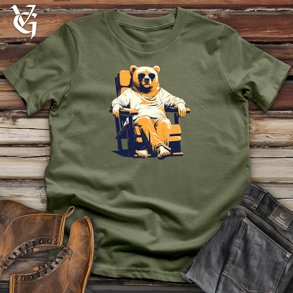 Retro Lounging Bear 01 Softstyle Tee