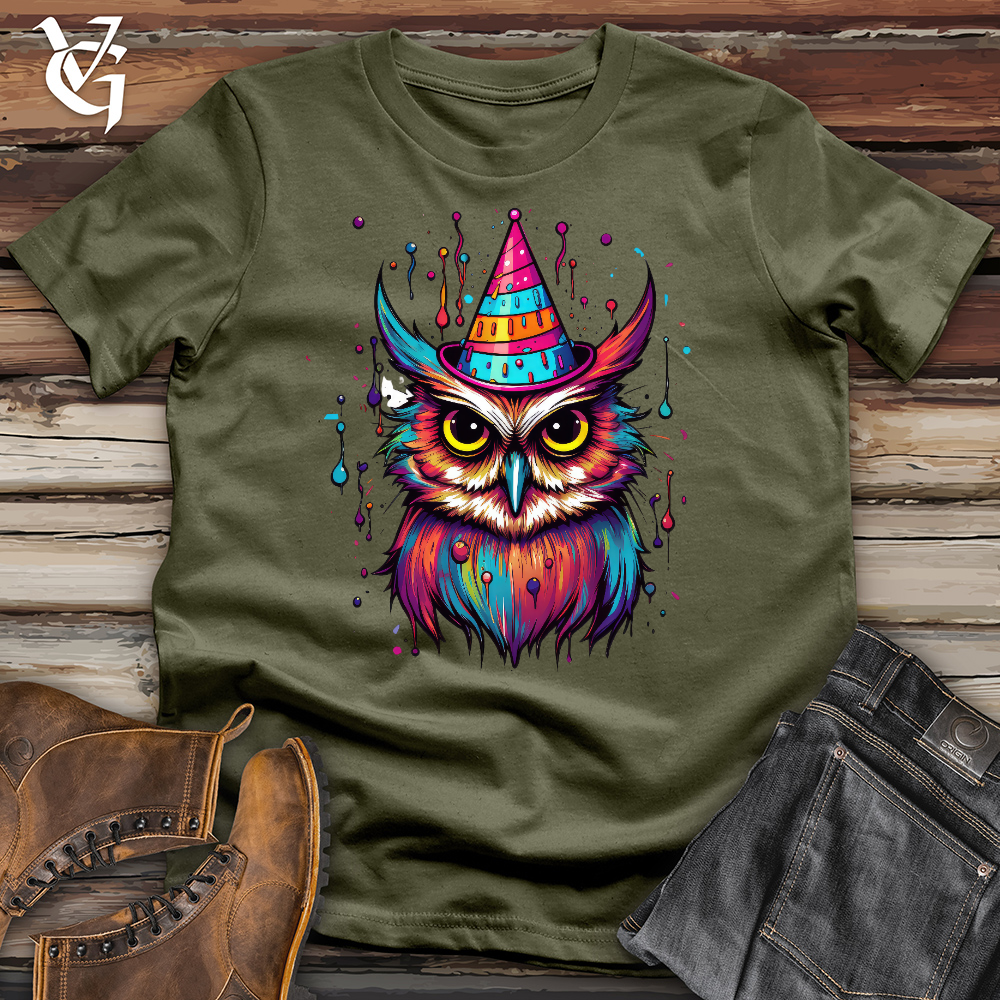 Birthday Party Owl Cotton Tee